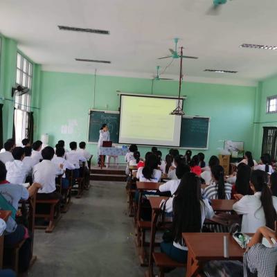 Daw Nan Aye Moe Khaing Tutor Lectureing In Third Year Classroom 2